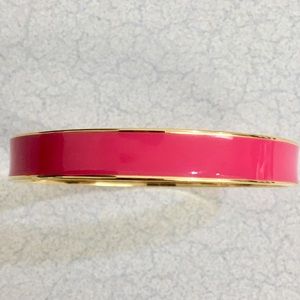 Beautiful kate spade pink enamel/ gold bangle!